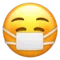 Cara amb mascareta mèdica emoji a Apple iOS 17.4