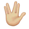 Vulcan Salute: โทนสีผิวปานกลาง-อ่อน อีโมจิบน Apple iOS 8.3
