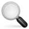 Magnifying Glass Tilted Left emoji on iPhone (iOS 5.1)
