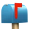 Closed Mailbox with Raised Flag emoji on Apple iOS 11.2
