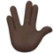 Vulcan Salute: Dark Skin Tone emoji on iPhone
