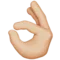 OK Hand: Medium-Light Skin Tone emoji on Apple iOS 10.0