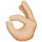 OK Hand: Medium-Light Skin Tone emoji on iPhone