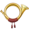 Posthorn emoji på iPhone (iOS 9.1)