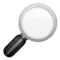 Förstoringsglas lutat åt höger emoji på iPhone (iOS 9.1)