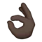 OK Hand: Dunkler Hautton Emoji auf Apple iOS 8.3