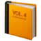 Orange Book emoji on iPhone (iOS 13.1)