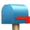 Lukket postkasse med sænket flag emoji på iPhone