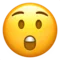 Astonished Face emoji on iPhone