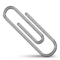 Paperclip emoji on Apple iOS 9.0