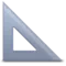 Triangular Ruler emoji on iPhone (iOS 5.1)
