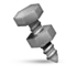 Nut and Bolt emoji on Apple iOS 6.0