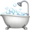 Badekar emoji på iPhone