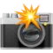 Kamera med blits emoji på Apple iOS 18.4