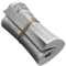 Sammenrullet avis emoji på iPhone