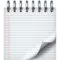Spiral Notepad emoji on iPhone (iOS 13.3)