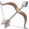 Bow and Arrow emoji on Apple iOS 17.4