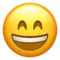 Grinsendes Gesicht mit lächelnden Augen Emoji auf Apple iOS 17.4