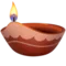 Diya-lamppu emoji iPhonessa (iOS 14.2)