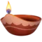 Diya-lampe emoji på iPhone