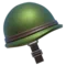 Militærhjelm emoji på iPhone