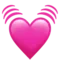 Cuore che batte emoji su Apple iOS 14.2