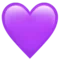 Trái tim tím emoji trên iPhone (iOS 15.4)