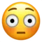 Flushed Face emoji on Apple iOS 17.4