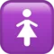 女洗手间 iPhone 上的表情符号 (iOS 14.6)