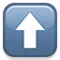 ऊपर की ओर तीर iPhone पर इमोजी (iOS 4.0)
