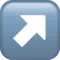 Up-Right Arrow emoji on iPhone (iOS 13.3)