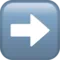 Right Arrow emoji on iPhone (iOS 13.3)