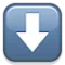 Flèche vers le bas emoji sur Apple iOS 4.0