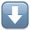 Nedåtpil emoji på iPhone (iOS 5.0)