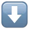 Down Arrow emoji on iPhone (iOS 5.1)