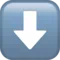 ️ Down Arrow emoji on Apple iOS 11.2