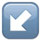 Κάτω-Αριστερό Βέλος emoji στο iPhone (iOS 6.0)