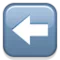 Vänsterpil emoji på iPhone (iOS 5.0)