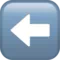 Left Arrow emoji on iPhone (iOS 13.3)