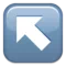 Up-Left Arrow emoji on iPhone (iOS 5.1)