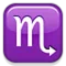 Scorpio emoji on Apple iOS 4.0