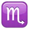 Scorpio emoji on iPhone (iOS 5.1)