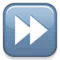 Snabbspolningsknapp emoji på iPhone (iOS 5.0)