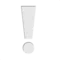 Vitt utropstecken emoji på iPhone (iOS 11.2)