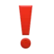 红色感叹号 iPhone 上的表情符号 (iOS 8.3)