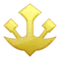 Έμβλημα Τρίαινας emoji στο iPhone (iOS 10.0)