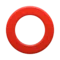 Hollow Red Circle emoji on iPhone (iOS 5.1)