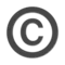 Copyright emoji on iPhone (iOS 13.1)