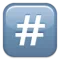 #️⃣ Tangentbordsnummertecken emoji på iPhone (iOS 9.1)