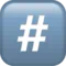 #️⃣ Nummerskilt med tastatur emoji på iPhone